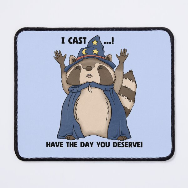 Item preview, Raccoon Wizard - have the day you deserve! designed and sold by Iona Thompson.