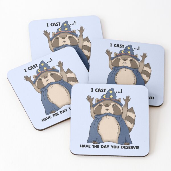 Item preview, Raccoon Wizard - have the day you deserve! designed and sold by Iona Thompson.