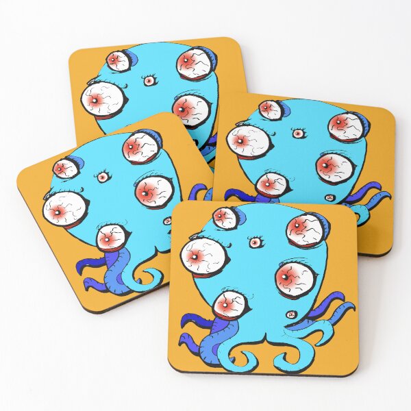 Item preview, Illustrated Elder God Octopus - Blue Variant designed and sold by Paul Yeatman.