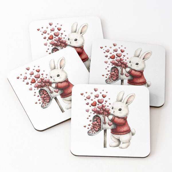Item preview, Bunny and hearts designed and sold by Gammgraphy.