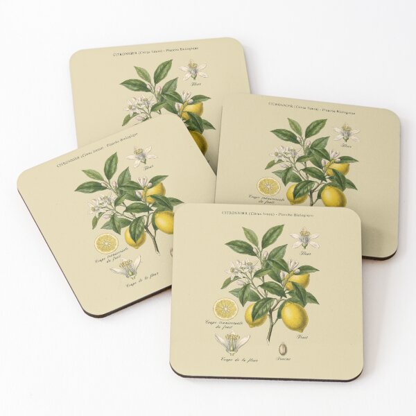 Item preview, Vintage Mediterranean Yellow Lemon Tree Garden designed and sold by capricedefille.