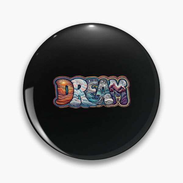 Item preview, DREAM Illustrated Letter Art – Surreal Landscape Typography with Cosmic, Ocean & Desert Elements designed and sold by Bright Nest Studio.