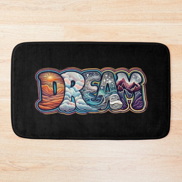 Item preview, DREAM Illustrated Letter Art – Surreal Landscape Typography with Cosmic, Ocean & Desert Elements designed and sold by Bright Nest Studio.