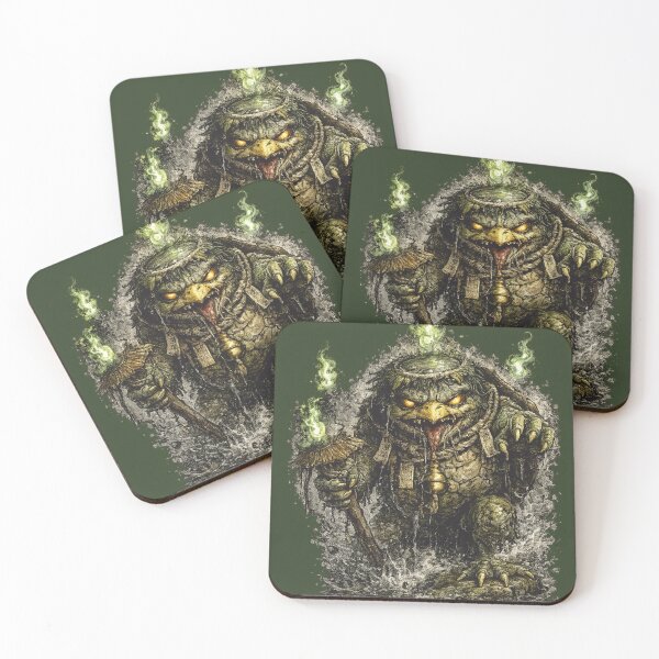 Item preview, Kappa Yokai Illustration | Japanese River Demon | Mythical Ink Art designed and sold by SergeyDigital.