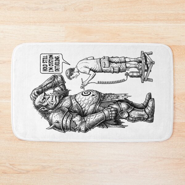 Item preview, Fantasy Miniature Painter Orc Funny Airbrush Painting RPG designed and sold by GrandeDuc.