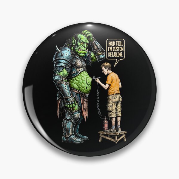 Item preview, Fantasy Miniature Painter Orc Funny Airbrush Painting RPG designed and sold by GrandeDuc.