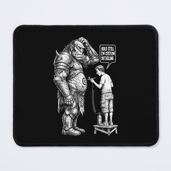 Item preview, Fantasy Miniature Painter Orc Funny Airbrush Painting RPG designed and sold by GrandeDuc.