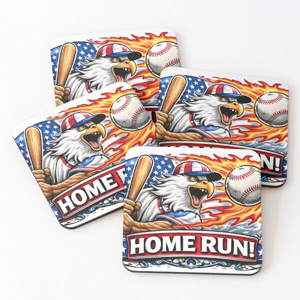 Item preview, Home Run Pride - USA Flag & Baseball Bat Art designed and sold by DrukNaStyl.