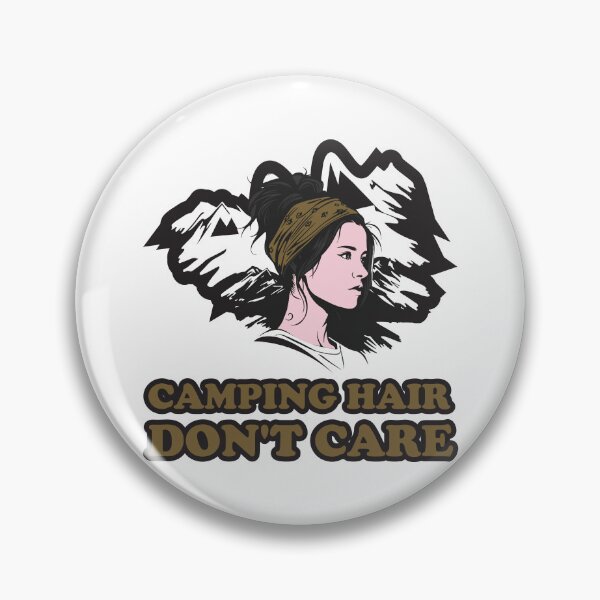 Item preview, Camping Hair Don't Care Messy Bun Mountains designed and sold by SP Street Print.
