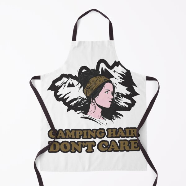 Item preview, Camping Hair Don't Care Messy Bun Mountains designed and sold by SP Street Print.