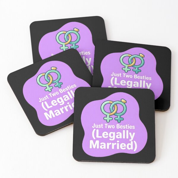 Item preview, Just two besties legally married| Lesbian designed and sold by SocialStaticz.