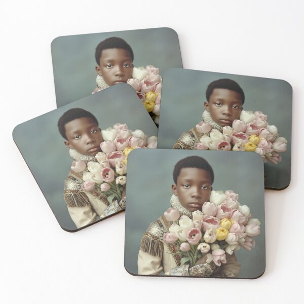 Item preview, Regal Portrait with Tulip Bouquet designed and sold by junkydotcom.