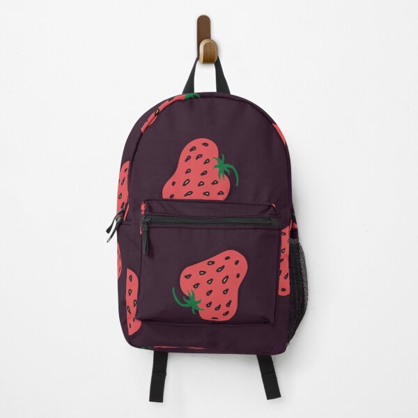 Item preview, Bold Strawberry Seamless Pattern on Deep Plum Background designed and sold by alijun.