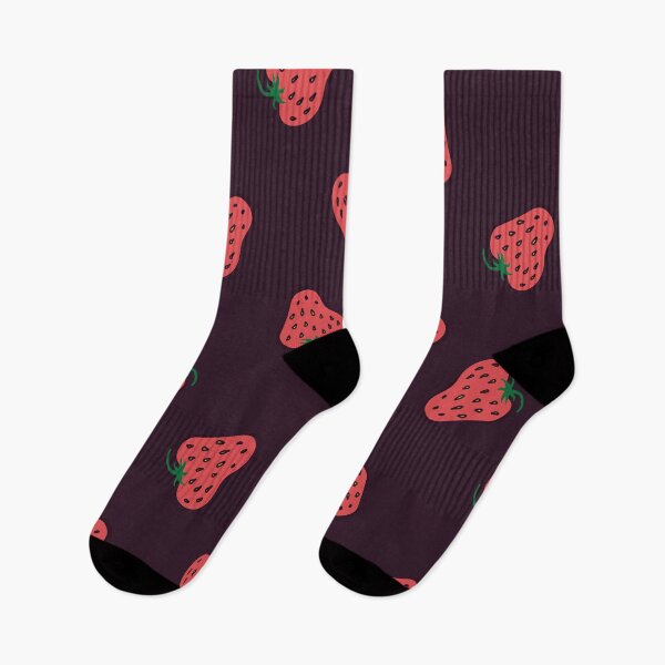 Item preview, Bold Strawberry Seamless Pattern on Deep Plum Background designed and sold by alijun.