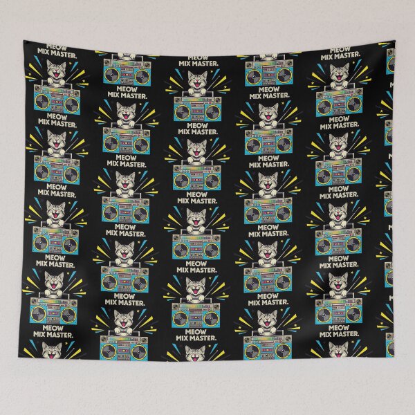 Item preview, Meow Mix Master Retro Cat designed and sold by SillyPawsStudio.