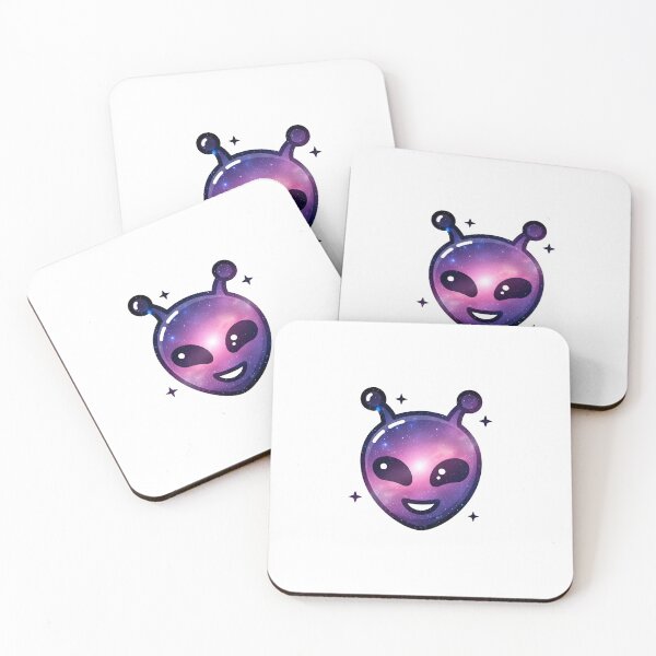 Item preview, Realistic image of a spherical alien character with a galaxy inside, surrounded by tiny stars on a black background. designed and sold by VerizalShop.