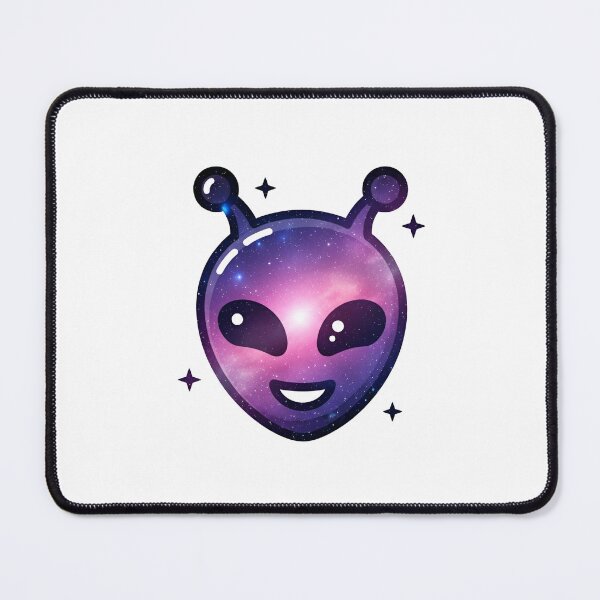 Item preview, Realistic image of a spherical alien character with a galaxy inside, surrounded by tiny stars on a black background. designed and sold by VerizalShop.