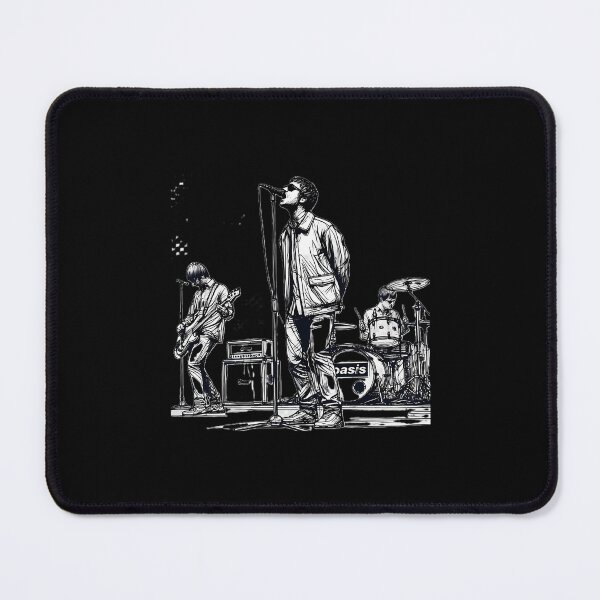 Item preview, Minimalist Line Art Of Oasis Performing Britpop Band designed and sold by SugoiOutlet.