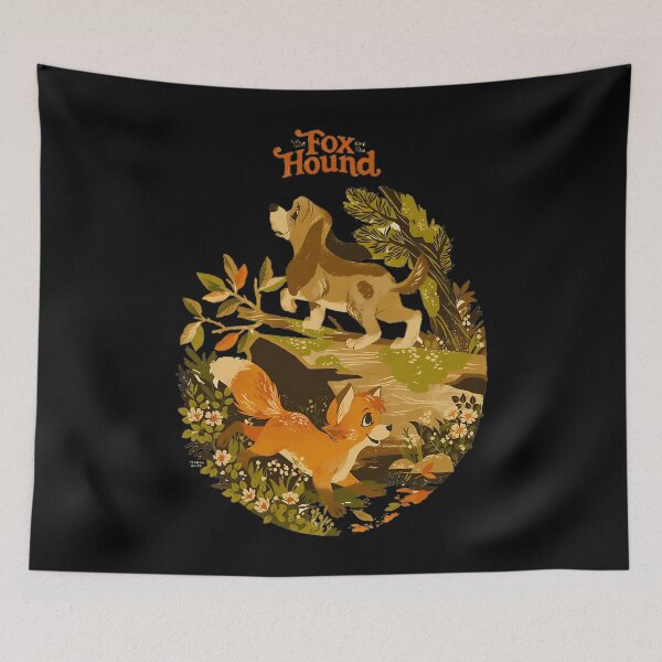 Item preview, Cartoon Fox And Hound Cute  designed and sold by Mosalah1124.