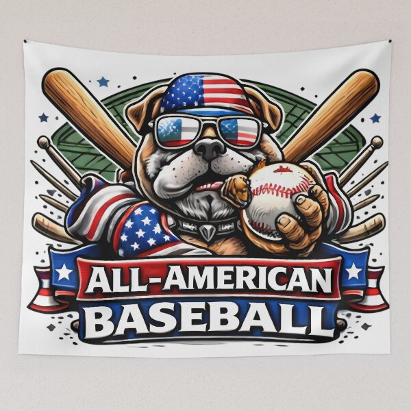 Item preview, America's Pastime - Retro Baseball Spirit designed and sold by DrukNaStyl.