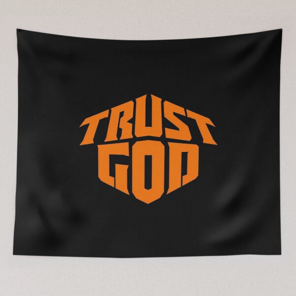 Item preview, Bold TRUST GOD Shield Typography – Powerful Faith Design in Strong Geometric Lettering designed and sold by Bright Nest Studio.