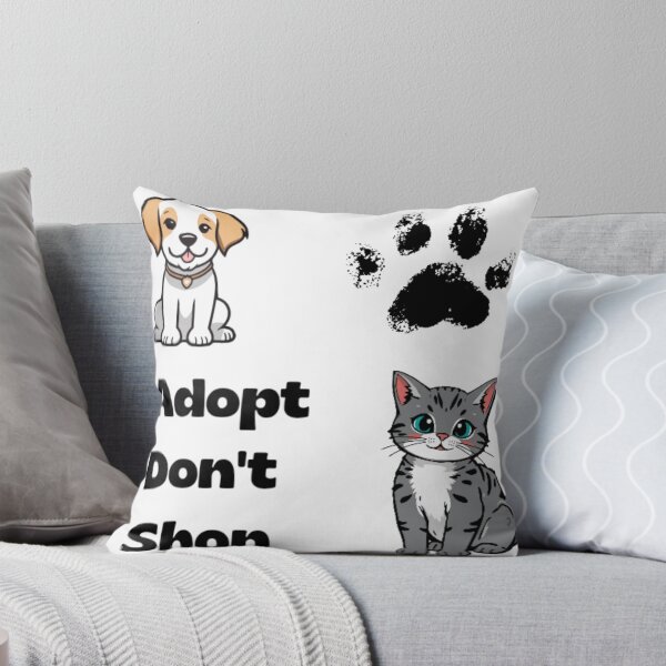Item preview, Adopt Dont Shop - Cute Dog and Cat Animal Rescue Design designed and sold by Mastalina99.