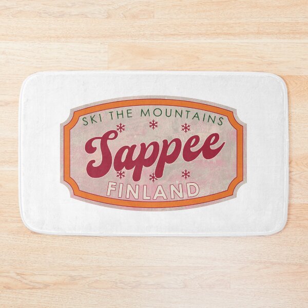 Item preview, Sappee, Finland, Ski, textured skiing badge designed and sold by Wanderful-roads.