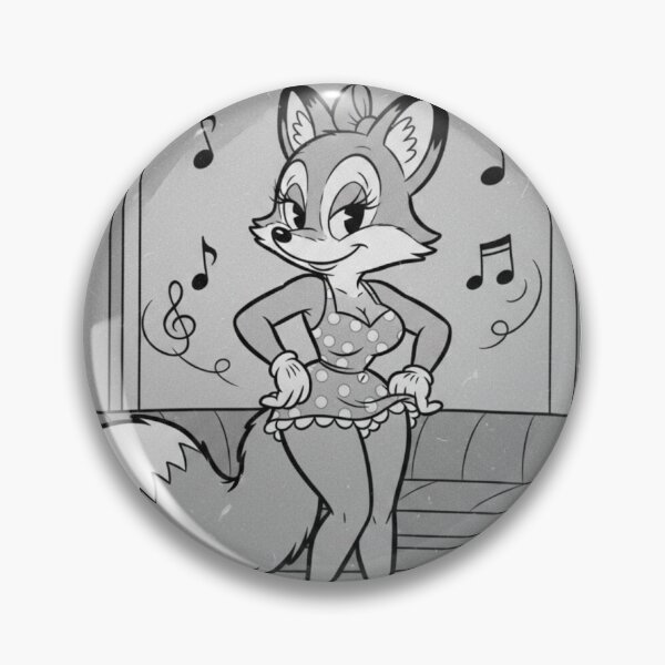 Item preview, pinup foxxy girl designed and sold by rinkarrisart.