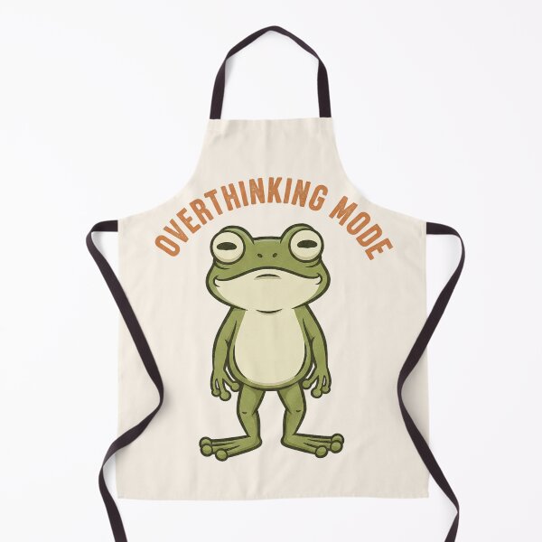 Item preview, Overthinking Frog Sticker | Funny Mental Health Animal | Relatable Anxiety Humor Frog designed and sold by ZyxDes.
