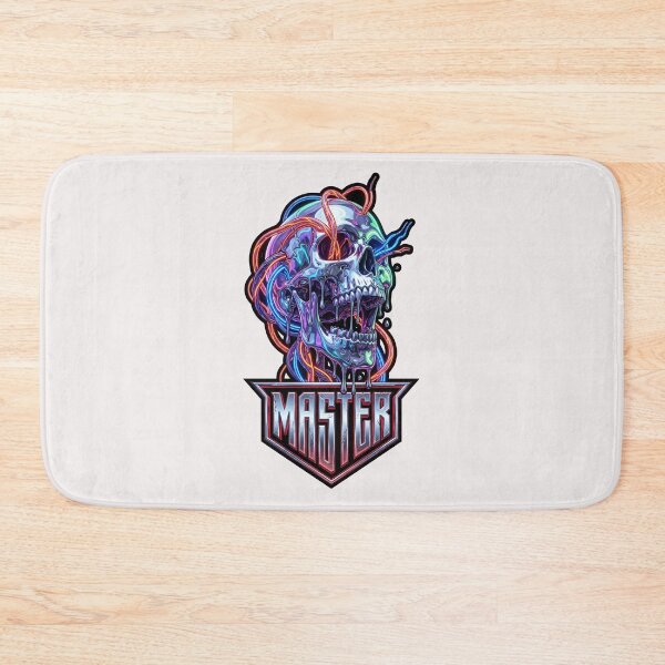 Item preview, Neon Liquid Chrome 3D Heavy Metal Skull "Master" Bootleg Graphic designed and sold by benjyjump.