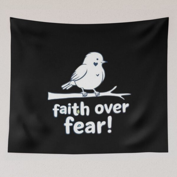 Item preview, Faith over Fear! Cute birdie designed and sold by Shs-Kenya.