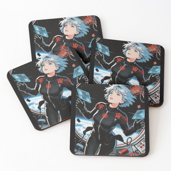 Item preview, Space Astronaut Anime Girl - Retro Manga Sci-Fi Cosmic Exploration designed and sold by TOTO GUYANA.