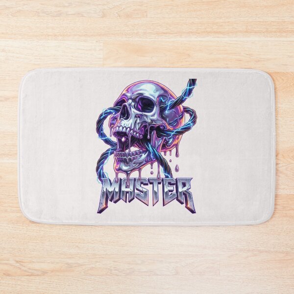 Item preview, Neon Liquid Chrome 3D Heavy Metal Skull "Master" Bootleg Graphic designed and sold by benjyjump.