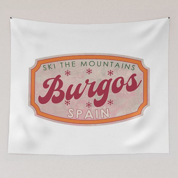 Item preview, Burgos, España, Esquí, insignia de esquí texturizada designed and sold by Wanderful-roads.