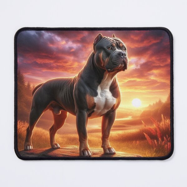 Item preview, Sunset Guardian – Majestic pitbull dog Power designed and sold by Dogandesighn.