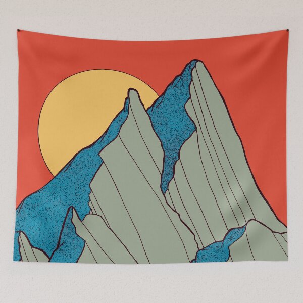 Item preview, Blue grass peaks designed and sold by Swadeillustrations.