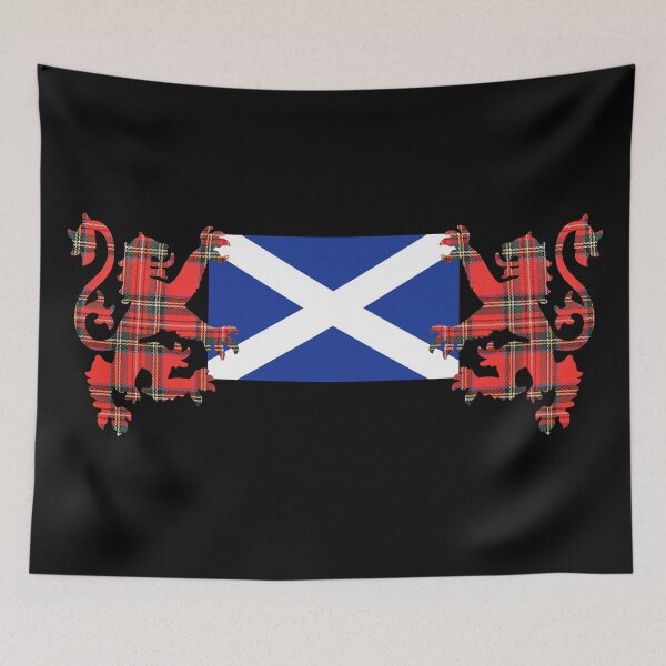 Item preview, Tartan Lions with Saltire designed and sold by Murph's Images.