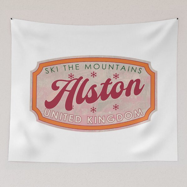 Item preview, Alston, United Kingdom, Ski, textured skiing badge designed and sold by Wanderful-roads.
