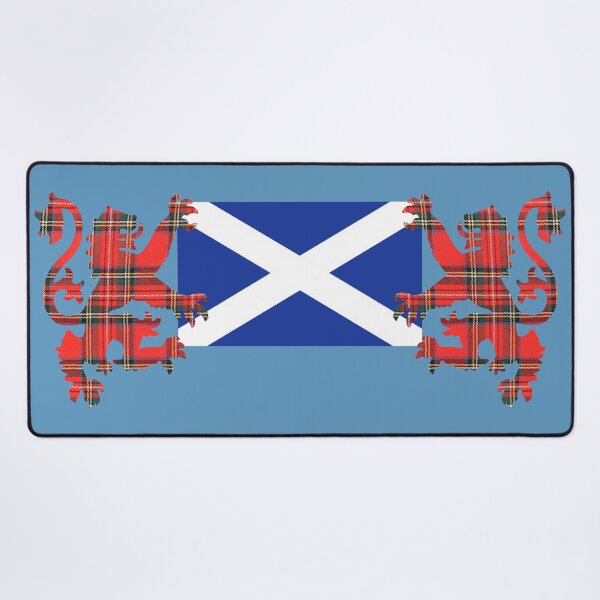 Item preview, Saltire with Tartan Lions designed and sold by Murph's Images.