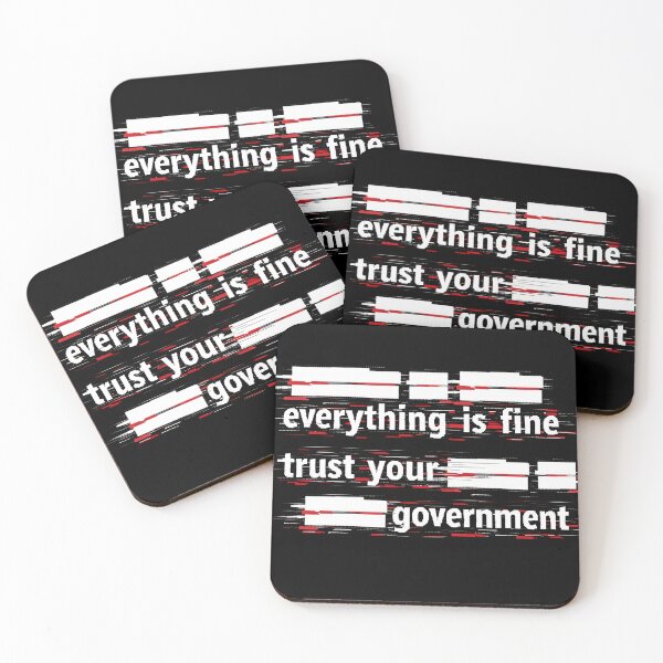 Item preview, Everything Is Fine - Glitch Redacted Satire designed and sold by WavesStation.