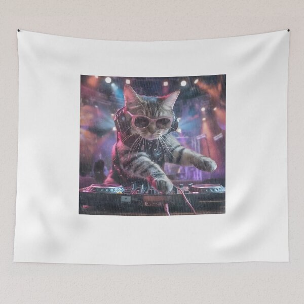 Item preview, Vintage Wash DJ Cat designed and sold by Szekeresrenato.