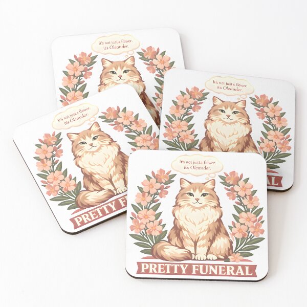 Item preview, Pretty Funeral – It’s Not Just a Flower, It’s Oleander | Toxic Plants for Cats Vet Humor designed and sold by Bettybee00.