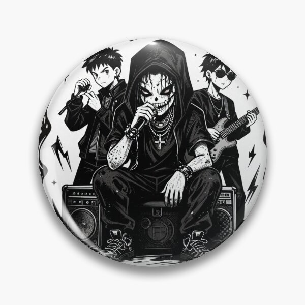 Item preview, Dark Trap Band – Gothic Anime Music Illustration designed and sold by myforestfog.