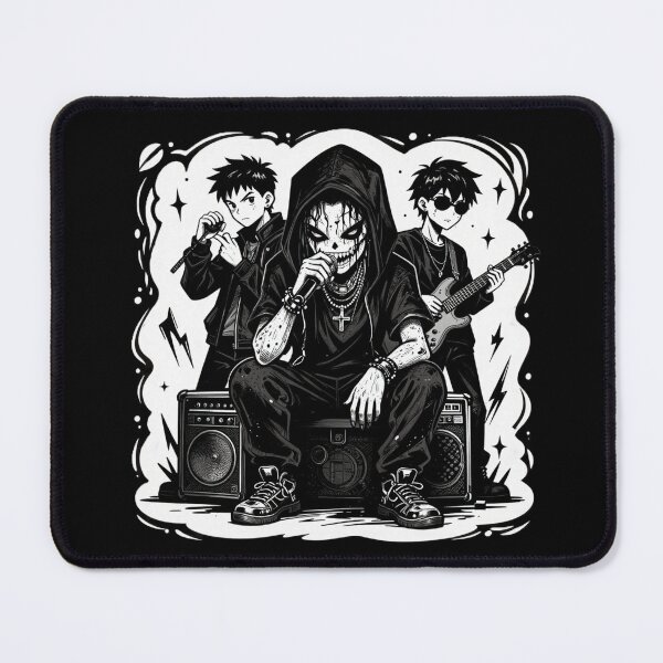 Item preview, Dark Trap Band – Gothic Anime Music Illustration designed and sold by myforestfog.