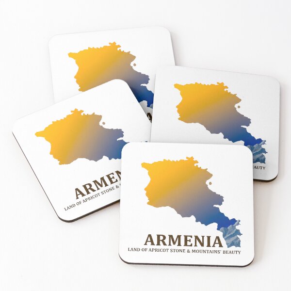 Item preview, Armenia Map Land of Apricot Stone and Mountains Beauty Art designed and sold by AbulailArt.