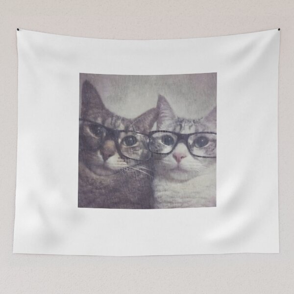 Item preview, Vintage Wash Nerdy Cats designed and sold by Szekeresrenato.