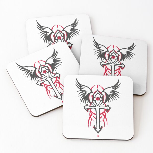 Item preview, Crimson Vigil – Gothic Sigil Art Print designed and sold by Hellsveiah.
