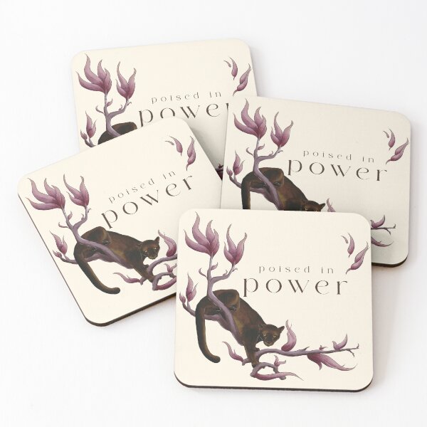 Item preview, Poised in Power Elegant Panther Feminine art designed and sold by art-injoy.