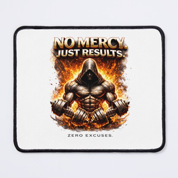 Item preview, No Mercy. Just Results. – Premium Motivational Power Design designed and sold by RelateAndTee.