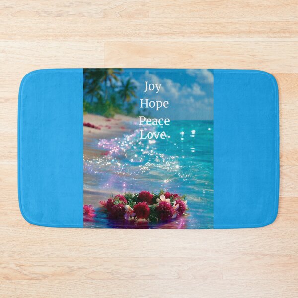 Item preview, Glittery  ocean joy hope peace  love designed and sold by Brewgoodness.